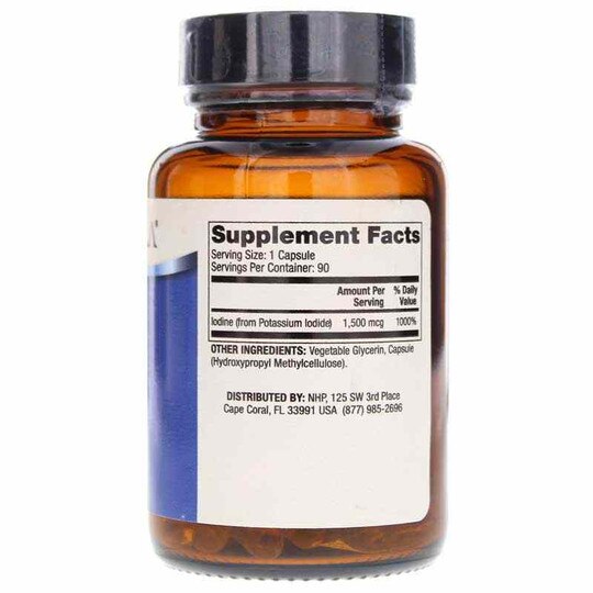 Iodine (from potassium iodide) 1500 Mcg, DRM